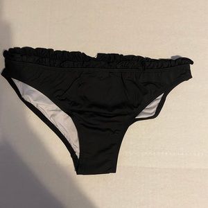 Black ruffle swim bottom